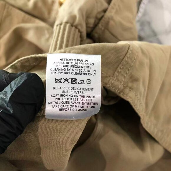 Balmain Tan Bomber Jacket with Gold Accents - Picture 5 of 6